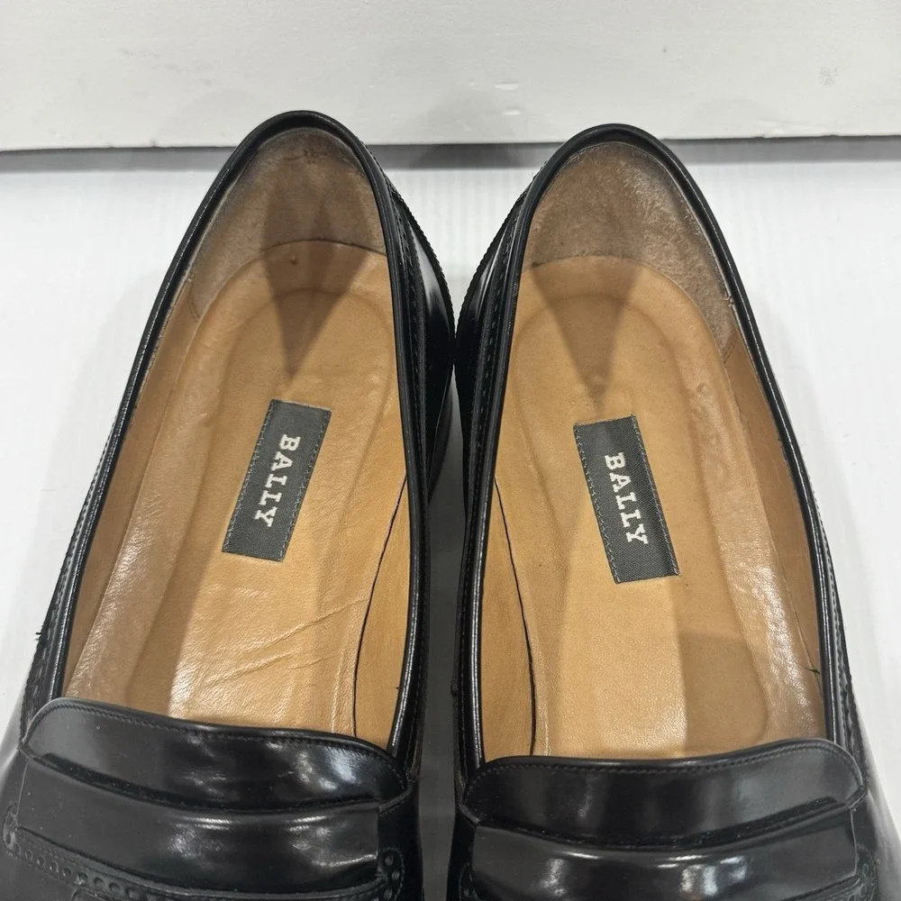 Bally Moresco New Black Tassel Kiltie Loafers Sz US 10 1/2 Made in Italy